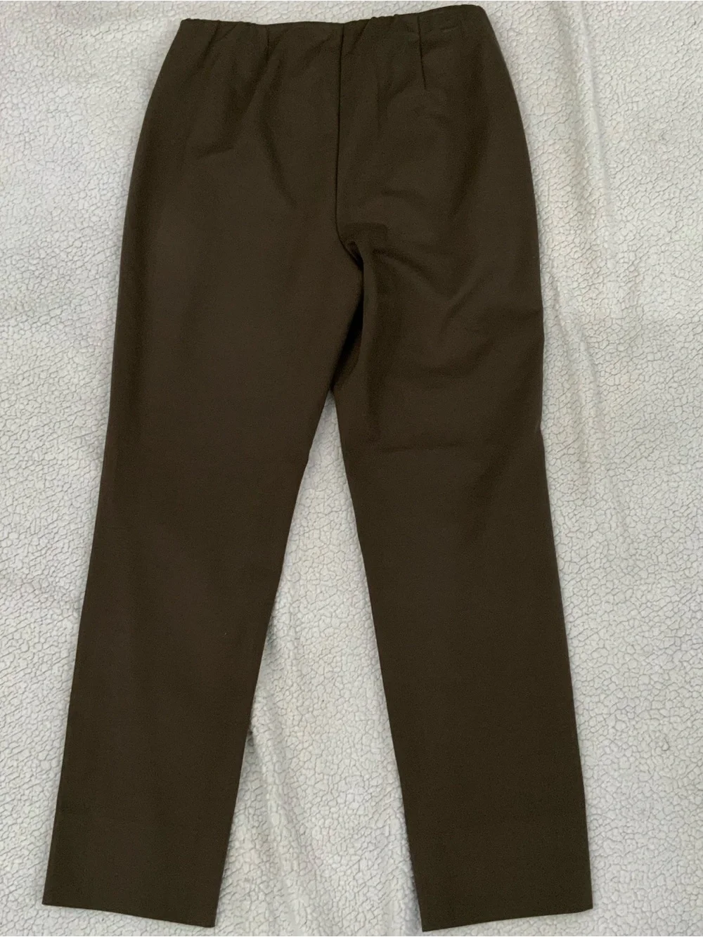 J. Jill Ponte Slim Leg Elastic Waist Pull On Pants Brown Size M Stretch New